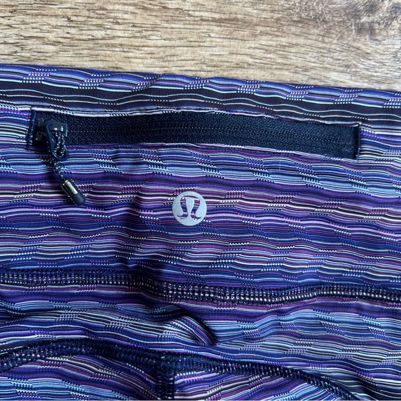 Lululemon Womens Speed Tight IV Size 4 Violet Purple Space Dye Twist Leggings - Picture 9 of 15